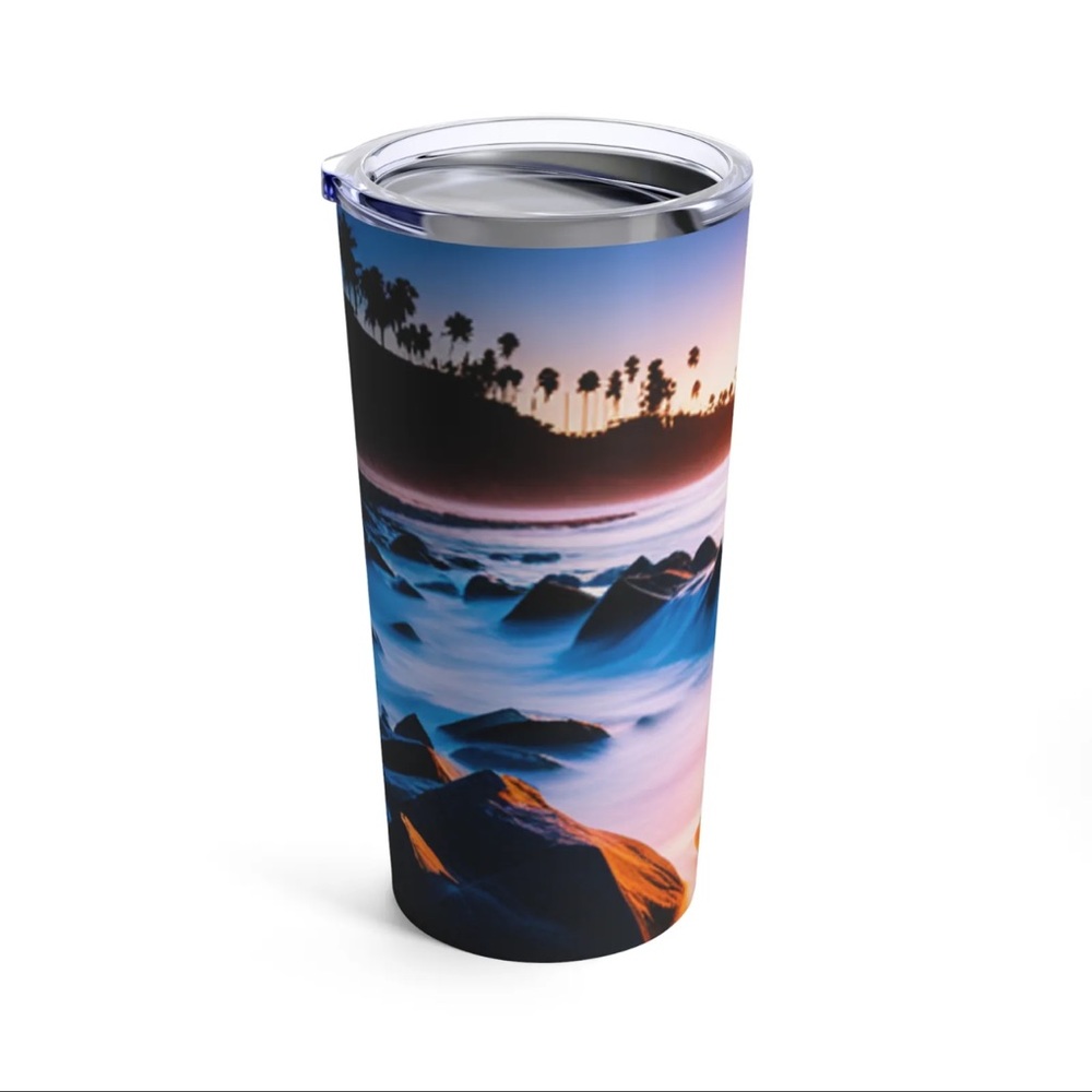 Relaxing oceanscape tumbler